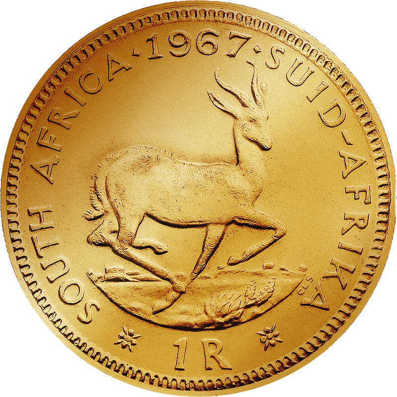 Rand sudafricano in Numismatica in oro
